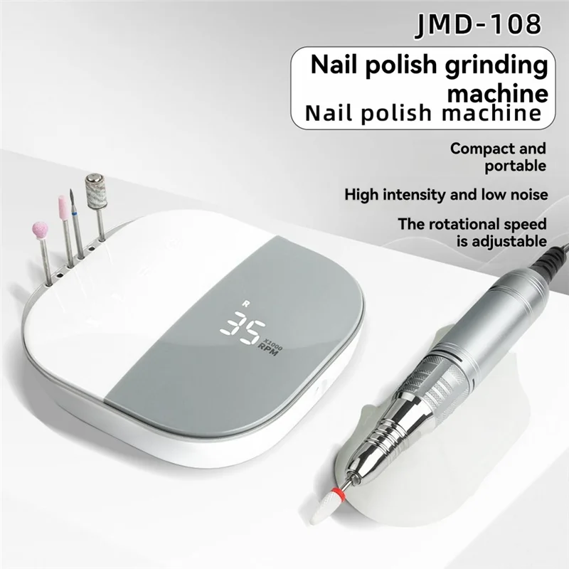 

Высококачественная электрическая дрель для ногтей, профессиональный набор инструментов для лака, металлическая маникюрная ручка, вилка стандарта США