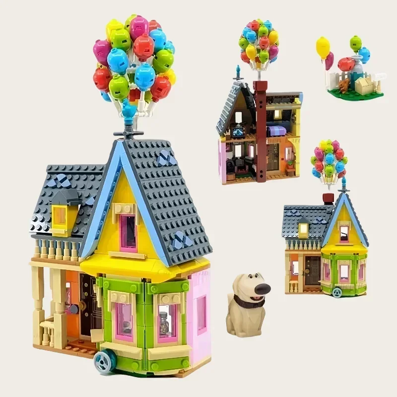 HOUSE T Figures MOC Building Blocks Set (Compatible 43217) - Creative Construction Bricks Toy, DIY Birthday Christmas Gift for K