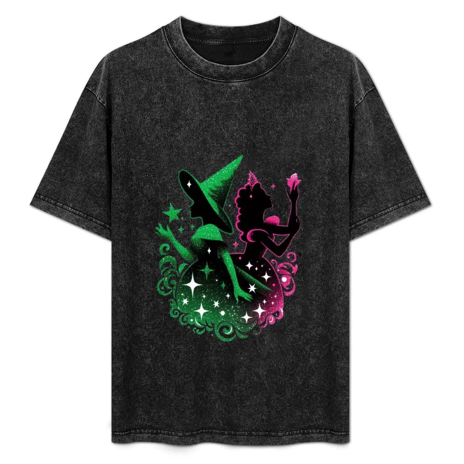 

Elphaba & Glinda Wicked the Musical Defying Gravity T-Shirt shirts graphic heavyweights men clothes