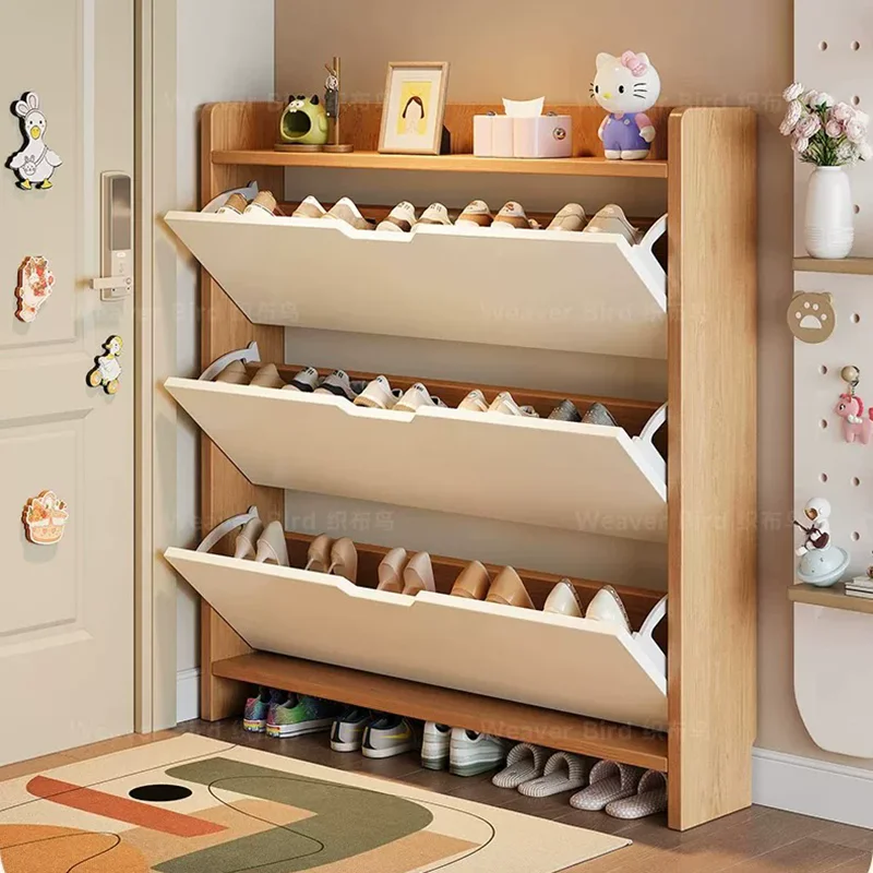 Designer Vertical Shoe Cabinet Entrance Hall Organizer Storage Living Room Display Shoe Shelf Designer Muebles Hotel Furniture