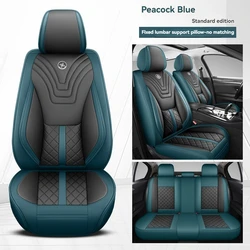 High Quality 5-Seat Universal Leather Car Seat Cover For Hyundai ix35 Santa Tucson Renalang Domina Elantra Accent CarAccessories