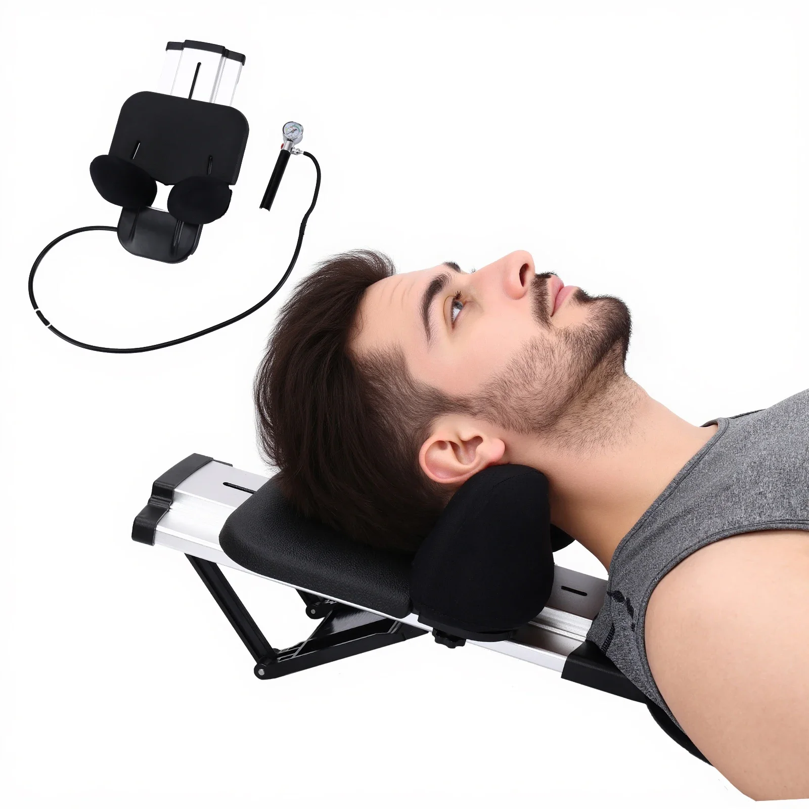 

Customizable ComforTrac-Deluxe Home Cervical Traction Kit, Neck Therapy, Discomfort Relief, Relieve Cervicalgia