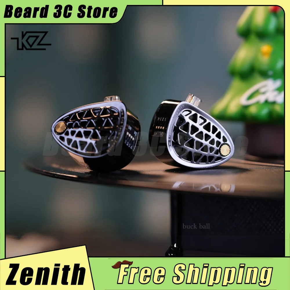 New KZ Zenith Wired Earphones HiFi In-Ear Headphones KZ Acoustics Era Tech Earphone Monitor Earbuds Custom Music Earphones Gitfs