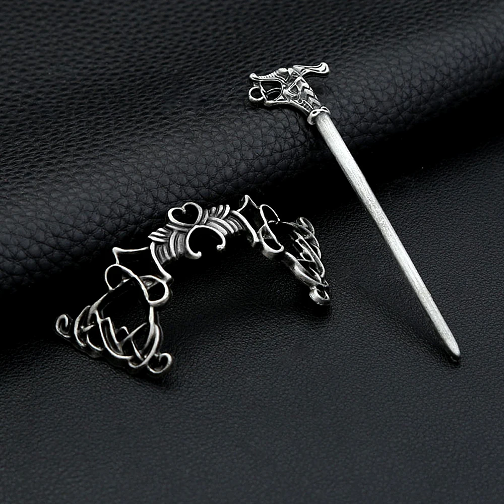Nordic Vintage Viking Celtic Knot Hairpin Alloy Hair Accessory For Women & Men Simple Fashion Scandinavian Jewelry Party Gifts - view 5