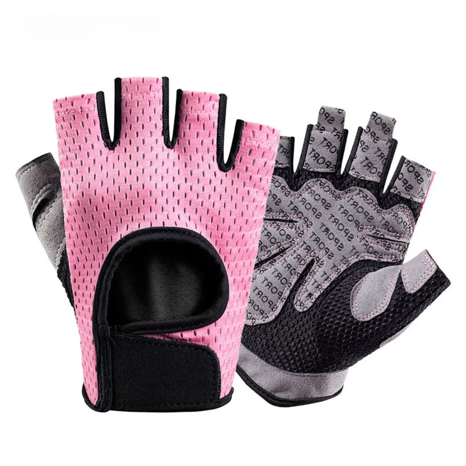 Professional Gym Fitness Gloves Power Weight Lifting Women Men Crossfit Workout Bodybuilding Half Finger Hand Protector