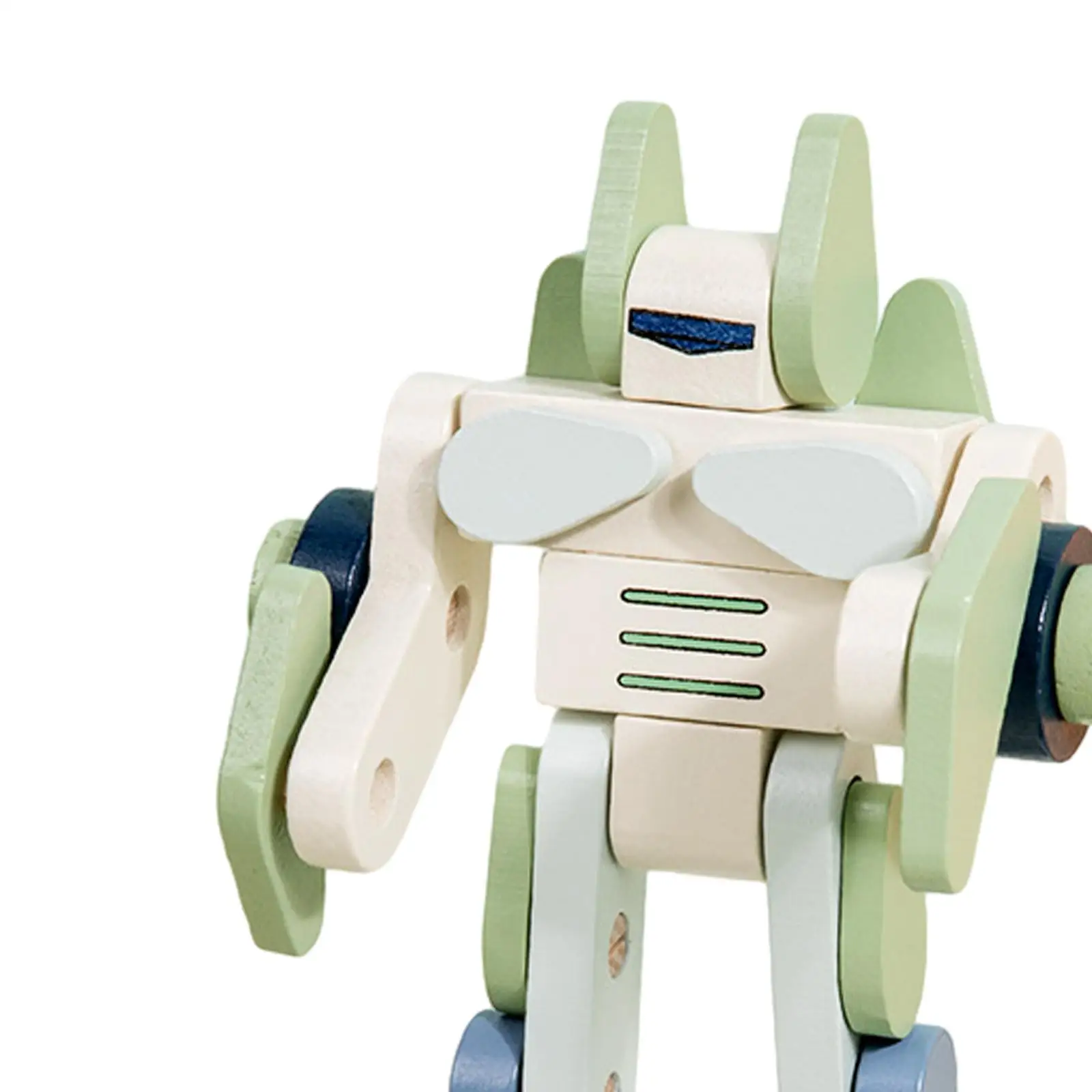 DIY Wood Crafts Assembly Toy Wooden Robot Assembly Toy Motor Skills Crafts