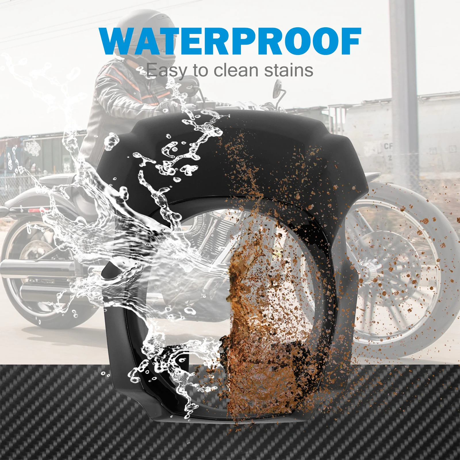 مصباح أمامي لامع أسود/غير لامع للدراجات النارية غطاء أمامي لموديل Harley Softail break out FXBRS FXBR 2018-2022 2023