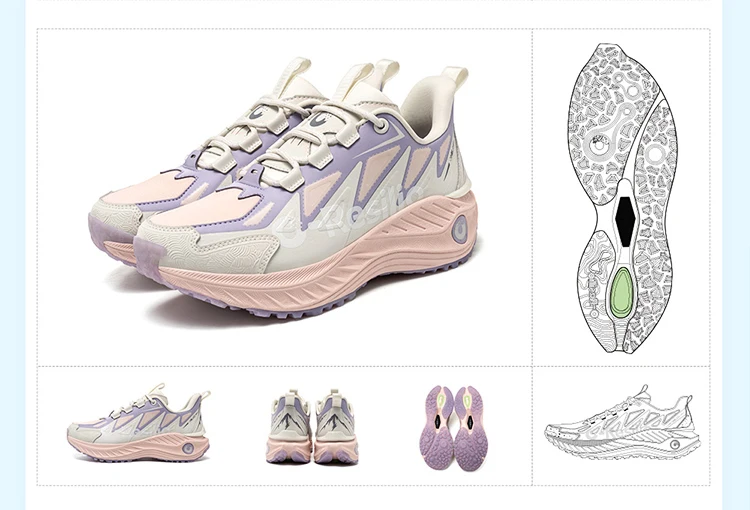 ONEMIX Damen-Trail-Laufschuhe, rutschfeste Ledersneakers, stabile Offroad-Sportschuhe, Outdoor-Walking-Sneakers – Detail 11
