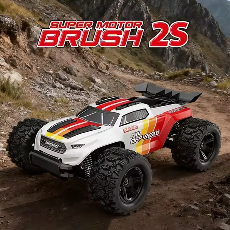 1:18 échelle double couverture haute vitesse RC voiture de course tout Terrain hors route télécommande camion 2.4G métal 4WD course dérive RC voiture jouets