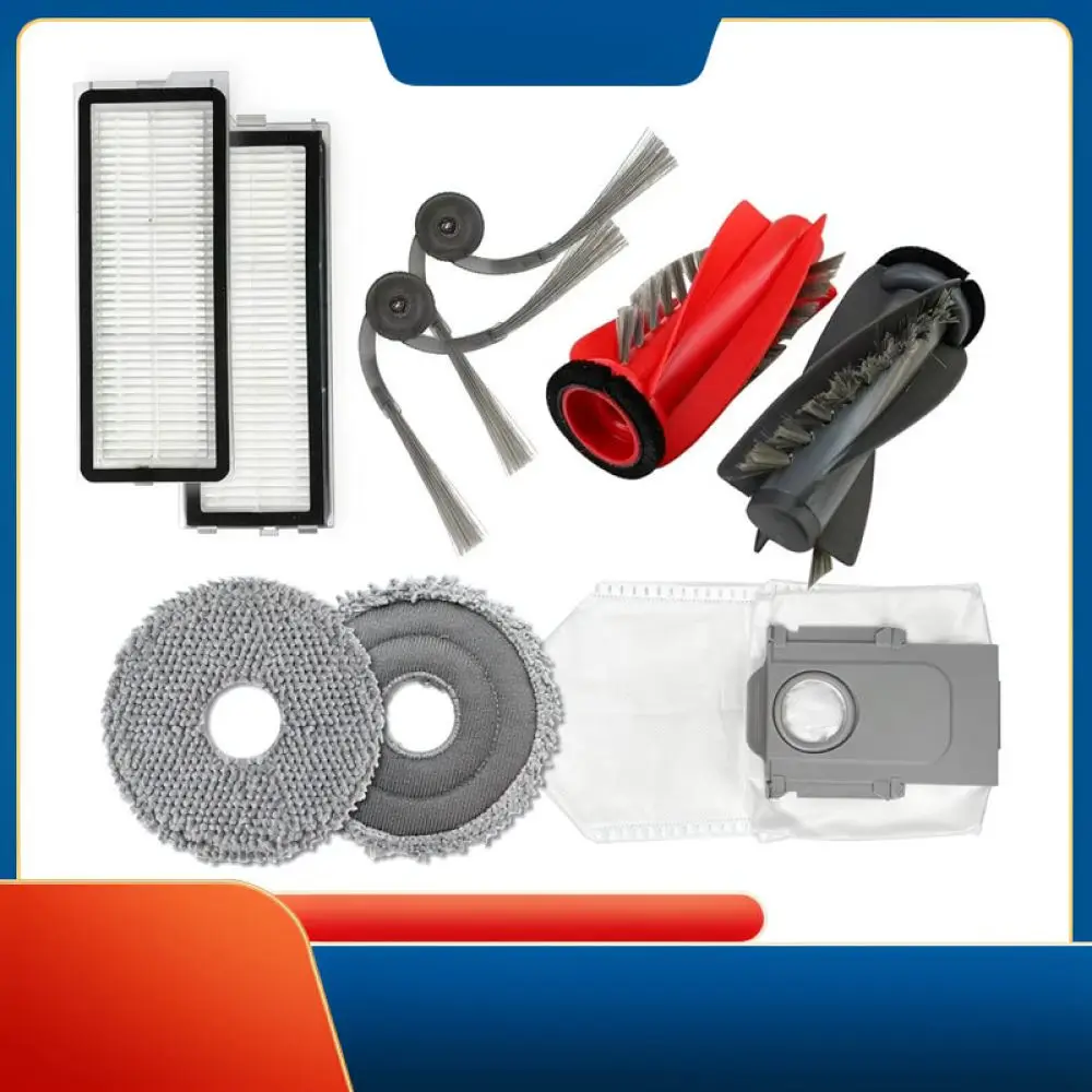 Parts Bundle For Roborock Qrevo Edge S5A Robot Vacuum Cleaner Main Brush Side Brush Dust Bag Filter Cloth Accessories