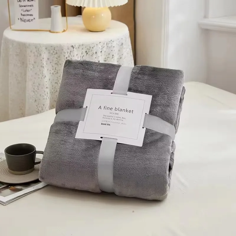 Graue Flanell-Fleece-Decke für Erwachsene und Kinder, weiche, warme Überwurfdecke, Bettüberwürfe, schlichte, einfarbige, atmungsaktive Sofadecke