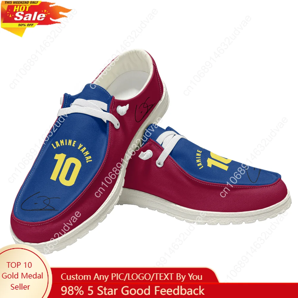 

Yamal No.10 Loafers Men Woman Youth Casual Shoes Spain Soccer Star Lightweight Flat Footwear Custom Made Shoe White 2025
