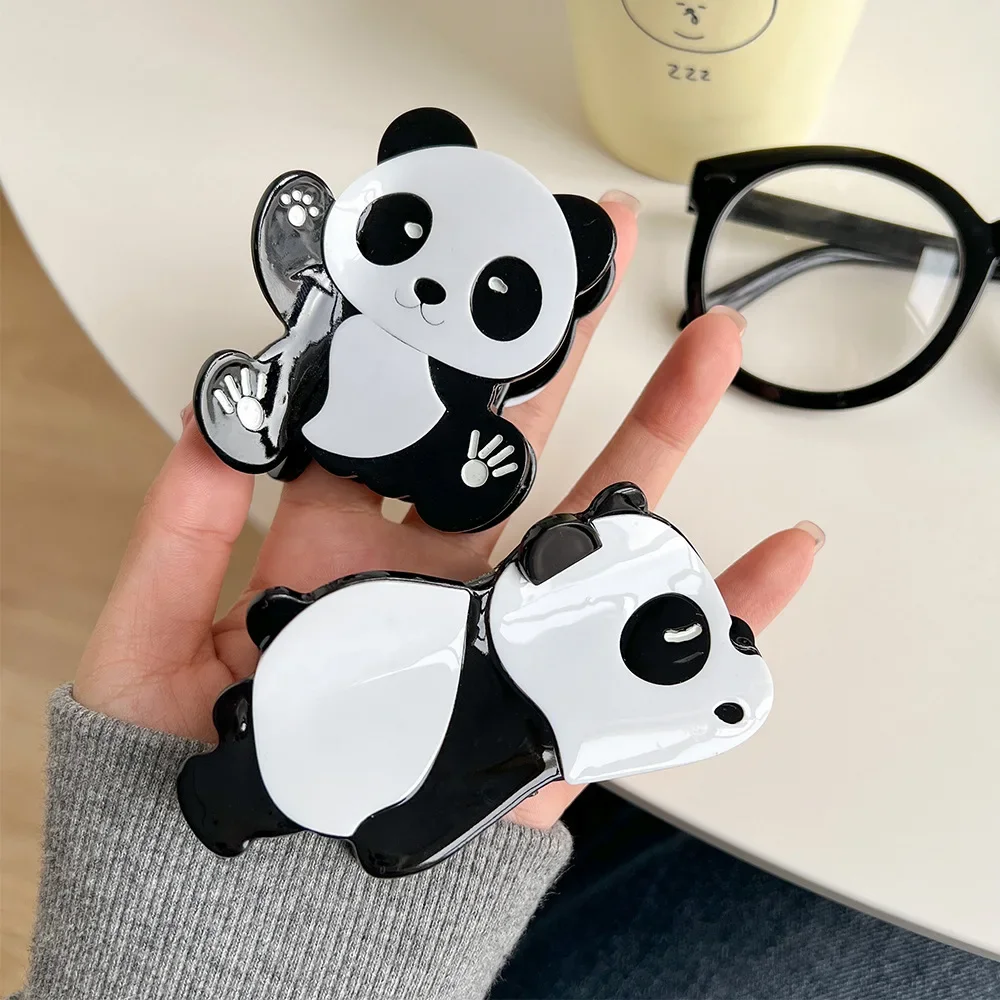 YHJ Cute Panda Hair Clip Acetate Claw Clip Creative Animal Shark Clip for Women Fashion Hair Claw Headwear Hair Accessories