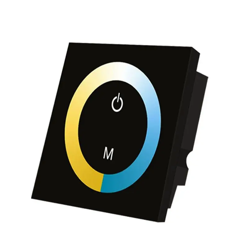 Dual Color For LED Light Strip Controller 86 Panel Touch Dimmer DC12-24V Dual Color Temperature