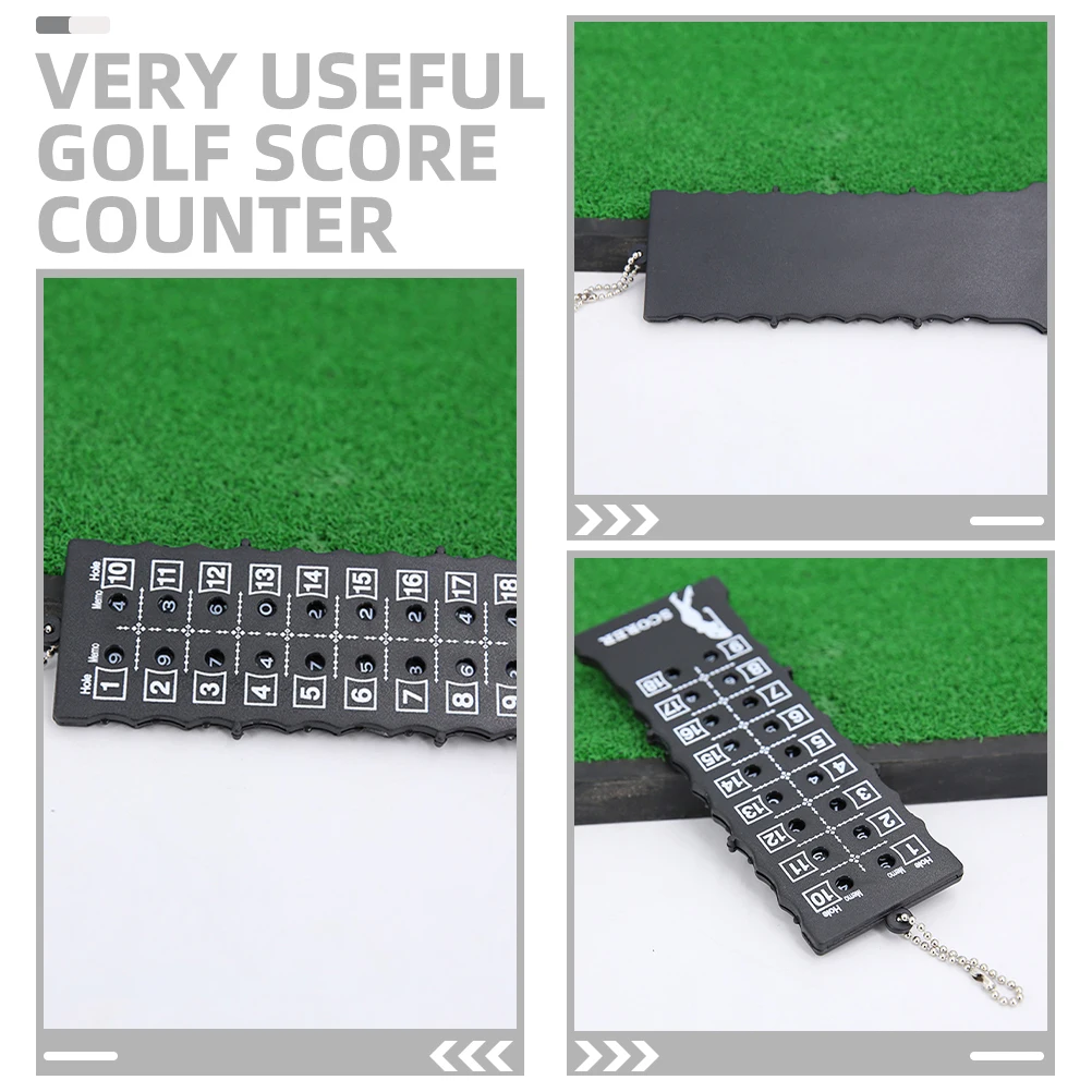 

Golf Score 18 Golfs Score Counter Hole Beads Mini Scoring Tool ABS Black Golfer Golfing Scoring Tool Accessory