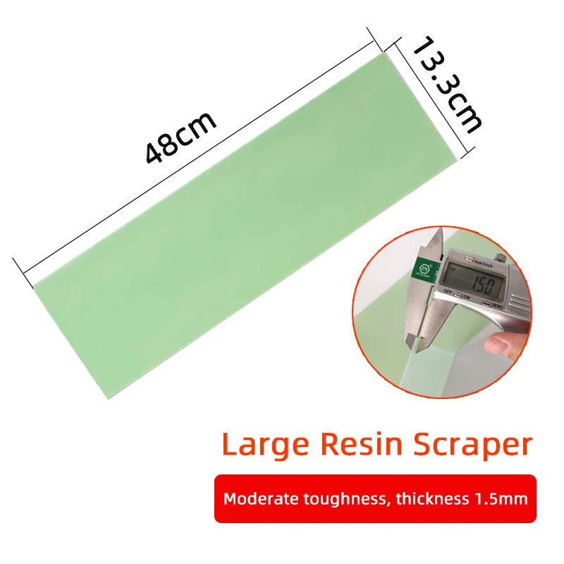 Car Putty Large Scraper Green Resin Scraper Spray Paint Worker Scraping Atomic Ash Scraper Tool