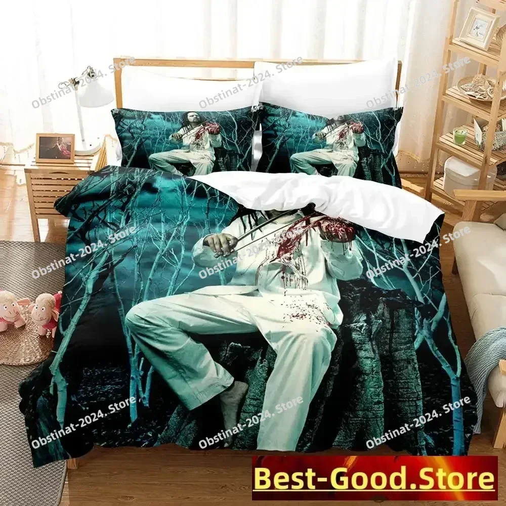 2025 Korn rock 3D Printing Comforter Bedding Set,Duvet Cover Quilt Cover Pillowcase,King Queen Size Bedding Set Kid Single Twin