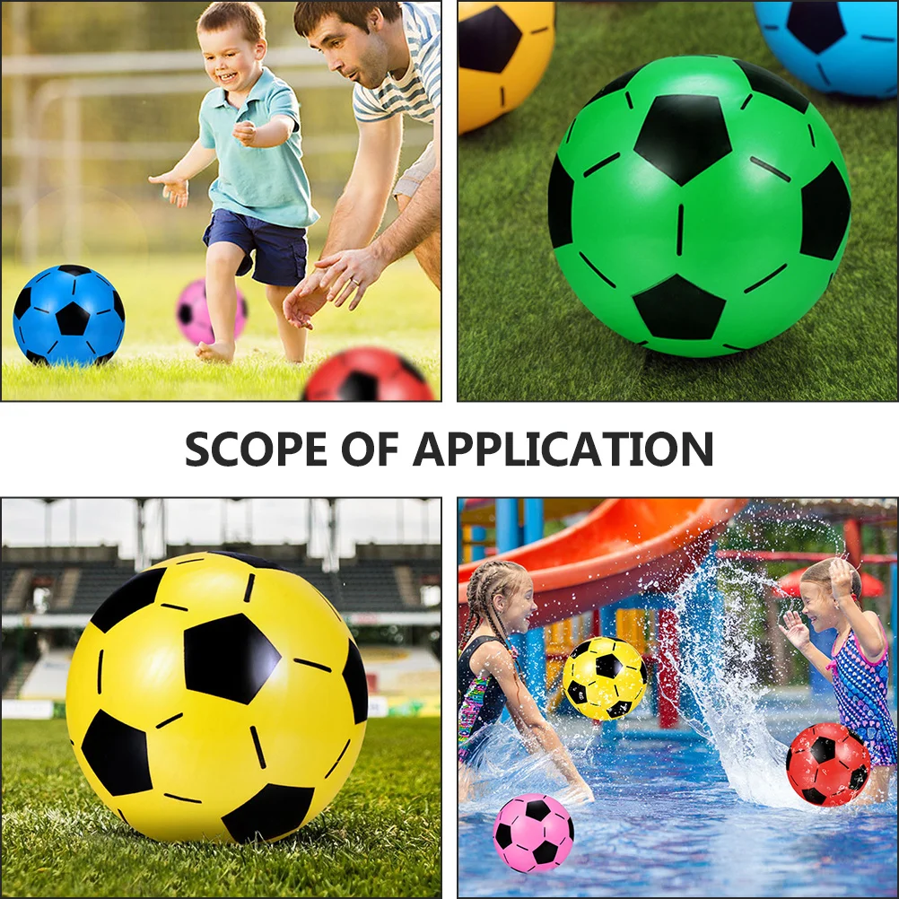 10 stücke Aufblasbare Fußball Kinder Fußball Tragbare Kinder Bälle Sommer Camping Strand Spiel Schwimmen Pool Party Outdoor Aktivität