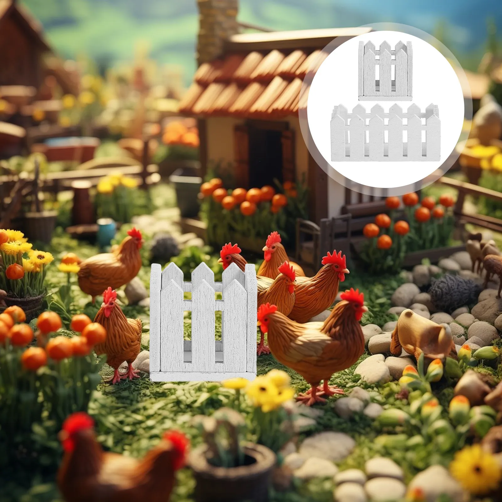 2-pecas-de-cerca-de-jardim-miniatura-detalhada-com-cesto-de-flores-para-decoracao-de-jardim-de-fadas-elemento-de-exibicao-para-artesanato-e-cenarios-em-pequena-escala