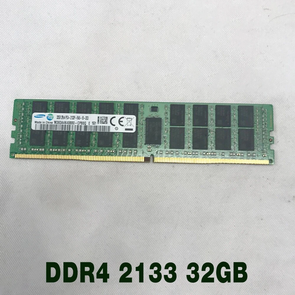 1 pcs For Samsung RAM M393A4K40BB0-CPB0Q 32G 2RX4 PC4-2133P-REG ECC Server Memory Fast Ship High Quality DDR4 2133 32GB