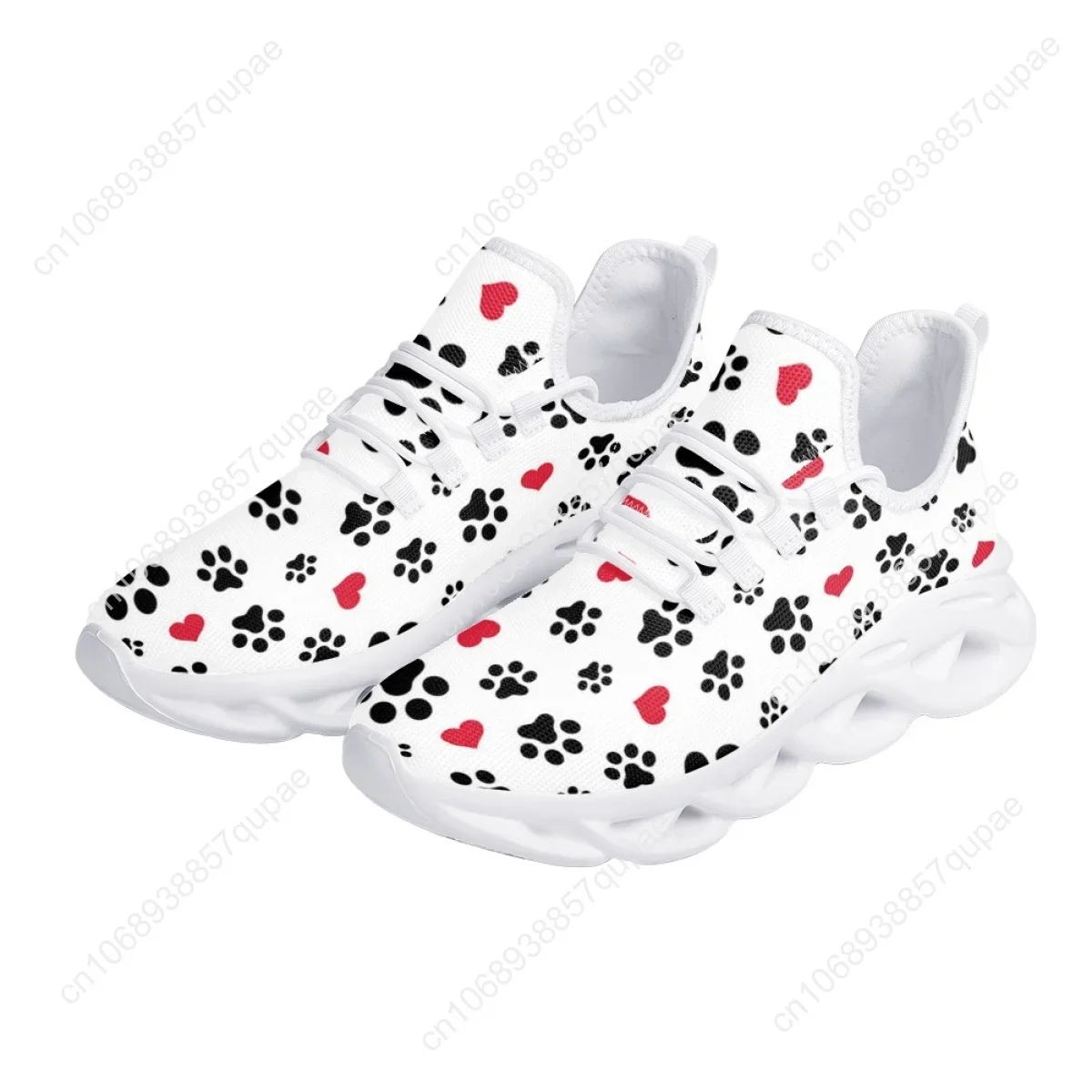 Dog Paw Footprint Flats Sneakers Shoes Mens Womens Sports Shoes Fashion High Quality DIY Sneaker Custom Made Shoe