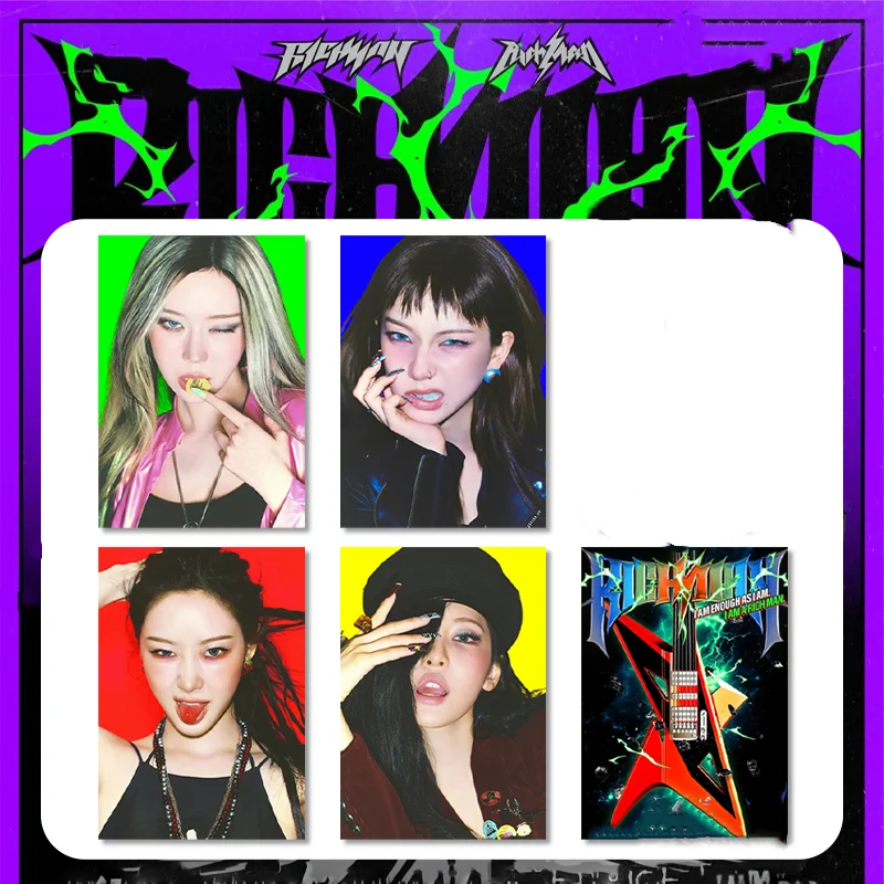 

KPOP Girls Group Новый альбом RICH MAN HD постер NINGNING WINTER GISELLE KARINA настенные наклейки самоклеящийся постер для фанатов Декор подарок