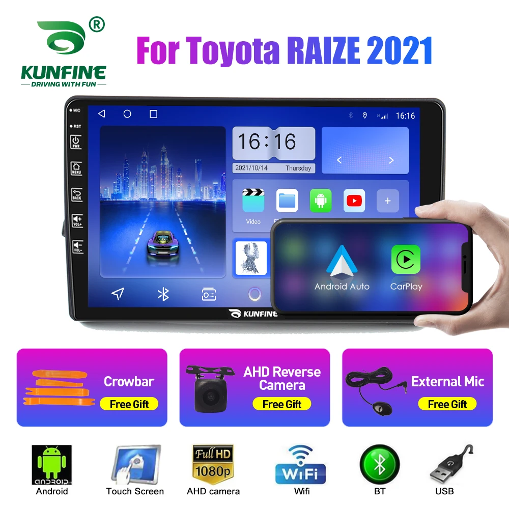 

Автомобильное радио 2Din Android для Toyota RAIZE 2021, аудио мультимедийный плеер, Carplay, GPS-навигация, стерео, Android, авто, Wi-Fi, головное устройство