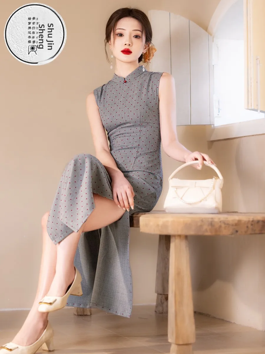 summer-new-chinese-sle-retro-slimming-women's-ele-daily-dr-breathable-polyester-fiber-low-slit-midi-dr