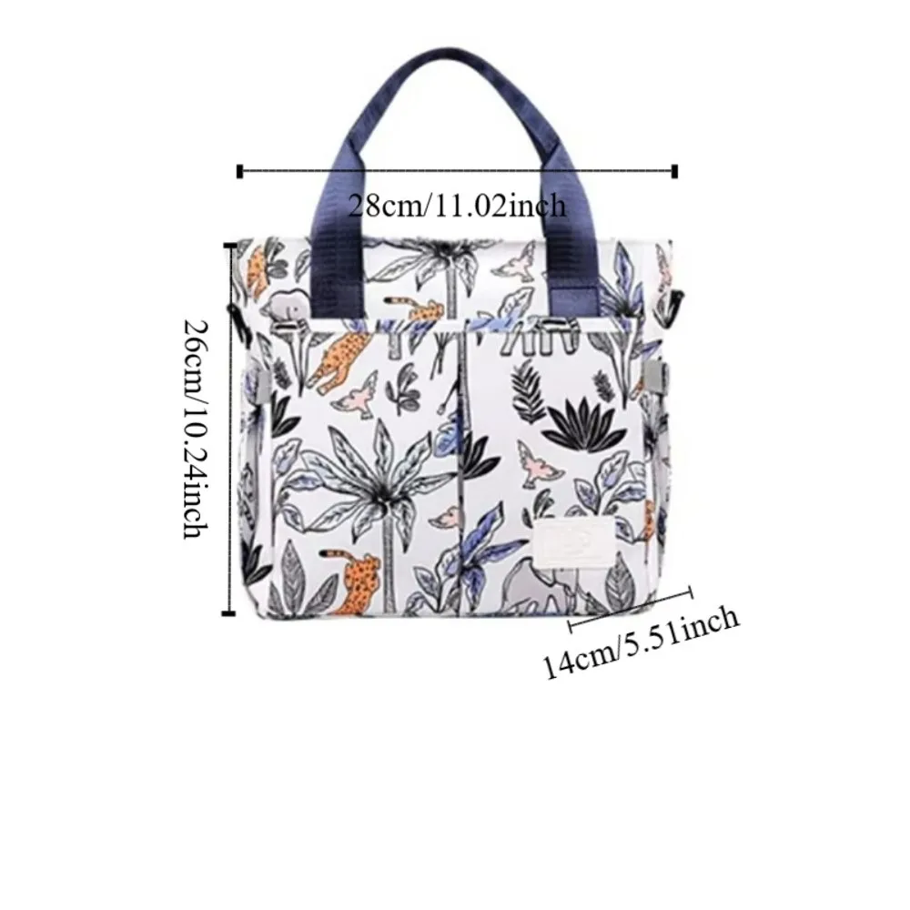 Portátil à prova dwaterproof água mamãe bolsa impressão oxford saco de cuidados com o bebê grande capacidade cor sólida saco de fraldas do bebê piquenique