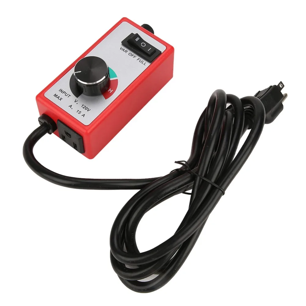 120V Voltage Variable Speed Controller Red Color Rheostat Type Electric Motor Rheostat Router Speed Control For Fan Motor