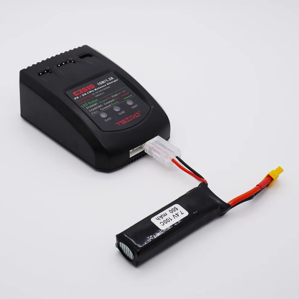 Carregador de Bateria Equilibrado para Helicóptero RC, Fonte de Alimentação de Lítio Lipo, 15W, 1.2A, EU, US Plug, B3Pro Compact 2S, 3S, C3S15