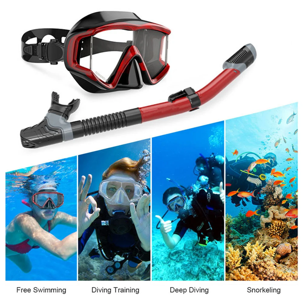 

Snorkel Set Anti-leak Anti-fog Diving Goggles For Men Women