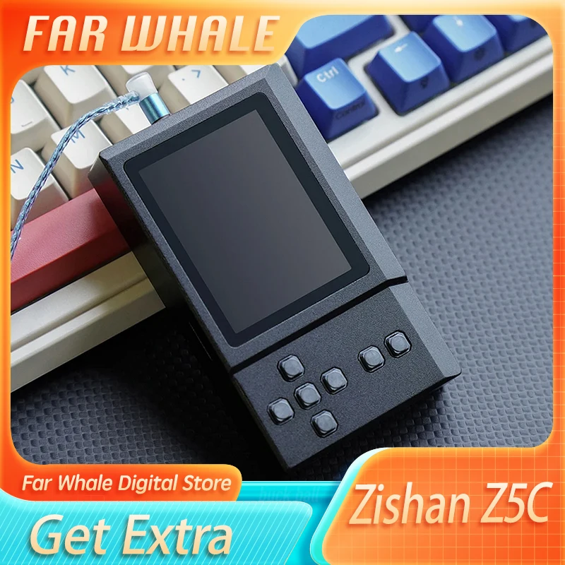 Zishan Z5c Dual Es9039q2m Hifi Lossless Digital Music Portable Player Bluetooth Wifi Usb Dac Amp App Balance Output Custom Gifts