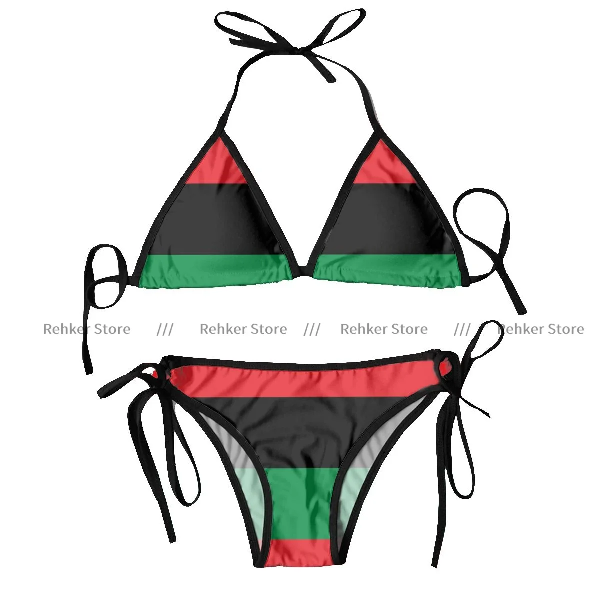 Bikini seksi Pan baju renang bendera Afrika Set pakaian renang wanita pakaian mandi pakaian pantai