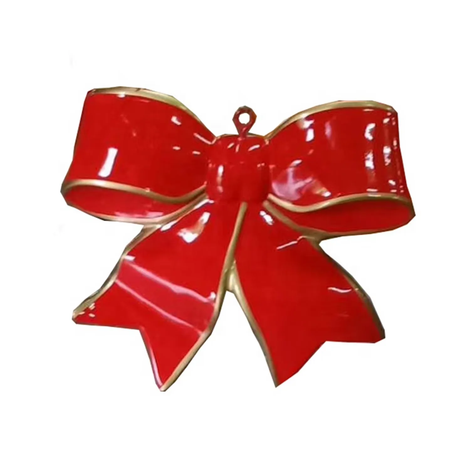 Christmas decoration life-size resin sculpture fiberglass bow