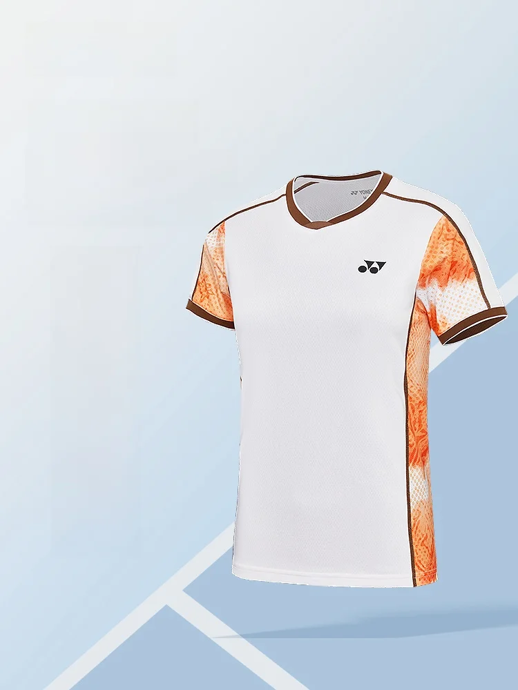 haut-de-sport-de-badminton-pour-femme-manches-courtes-respirant-uniforme-d'entrainement-et-de-competition-yy2026-nouvelle-arrivee-sechage-rapide-col-rond