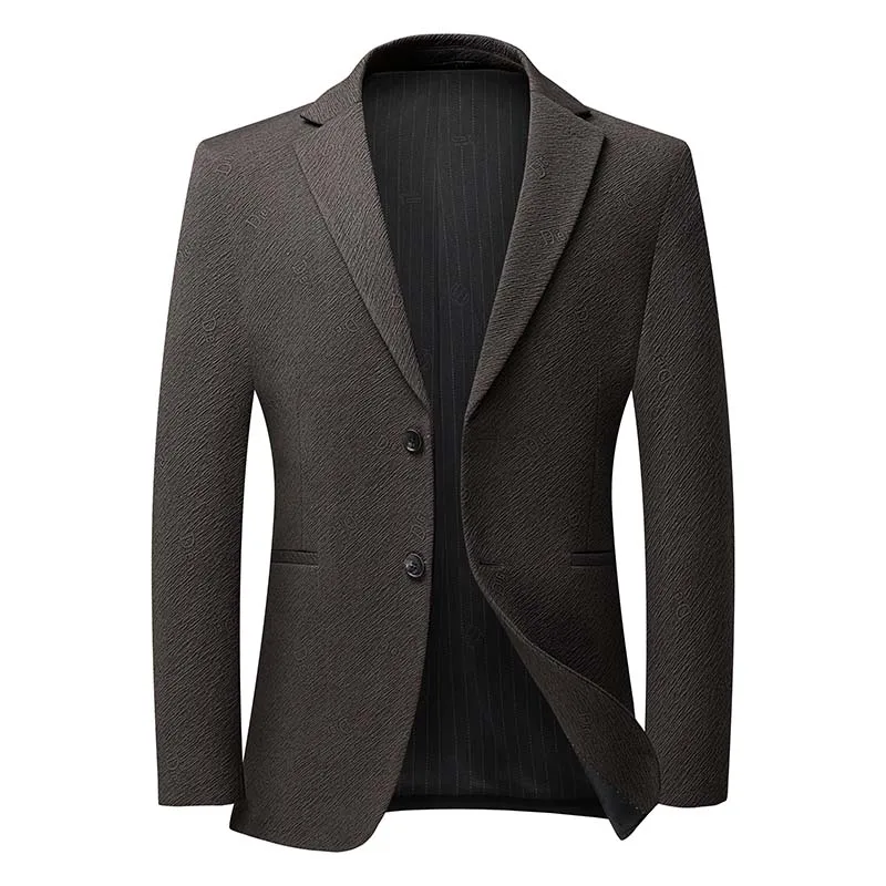 

Blazer's New Men's Fashion Business Banquet Wool and Cotton Wedding Versatile, Host Slimming and Casual Korean Version Blazer