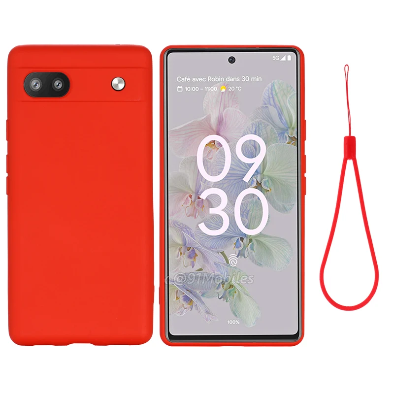 Google Pixel 6a 7a 7 8 pro用ロック付きソフトシリコンケース