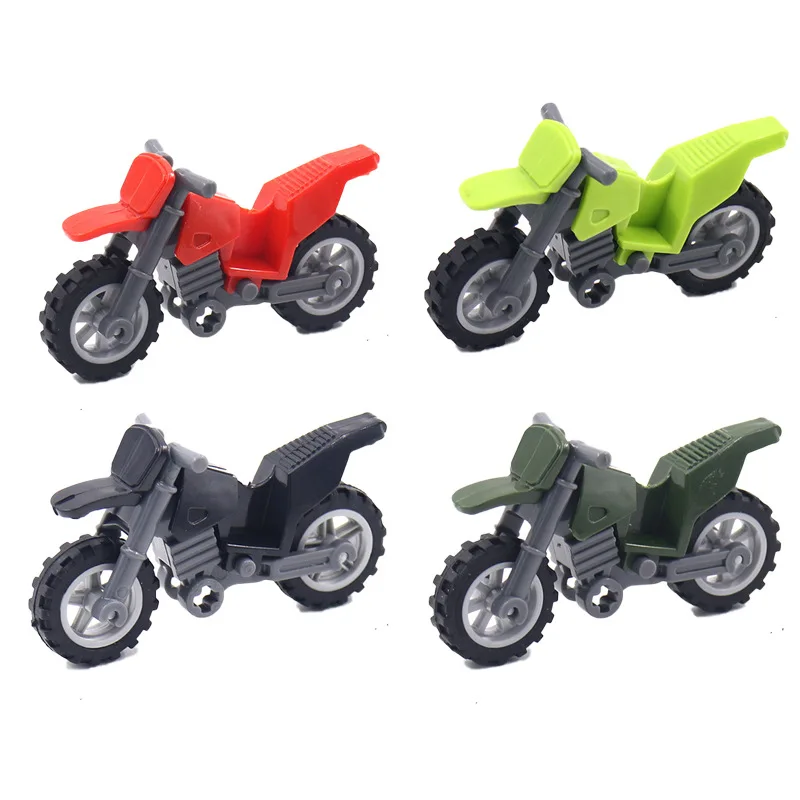 Military Motorcycle Car Weapon Model Building Blocks Educational Toys for Children Gifts City Military Motor Kids Gifts Toy