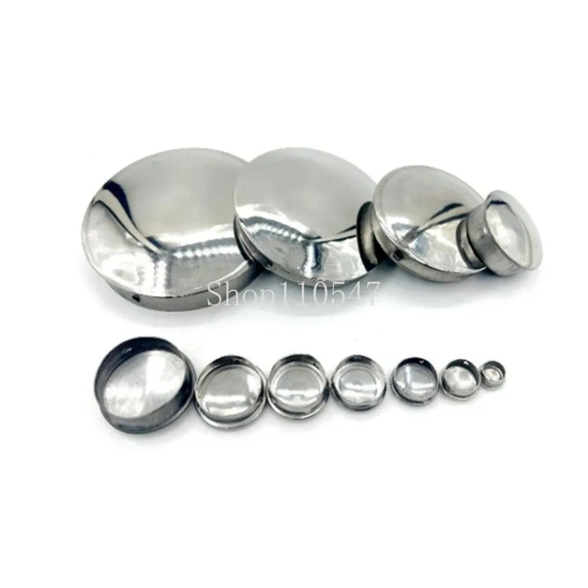 304 Stainless Steel Round Steel Pipe Hole Plug Insert End Cap Non Welding Plug Inner Plug Head Cap Decorative Cap