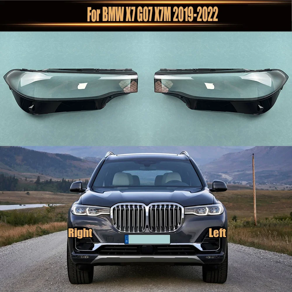 

For BMW X7 G07 X7M 2019 2020 2021 2022 Original Version Lamp Cover Headlamp Shell Transparent Headlight Shade Lens Plexiglass