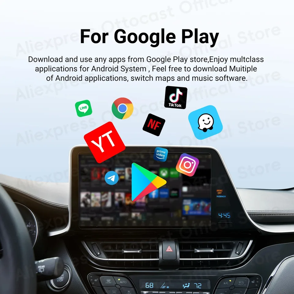 OTTOCAST P3 Lite CarPlay AI Box Android 12