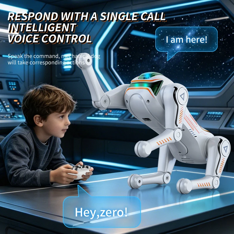 AI Intelligent Kids Bionic Robot Dog Toy Early Education Educational Companion Toy Children's Day Gift