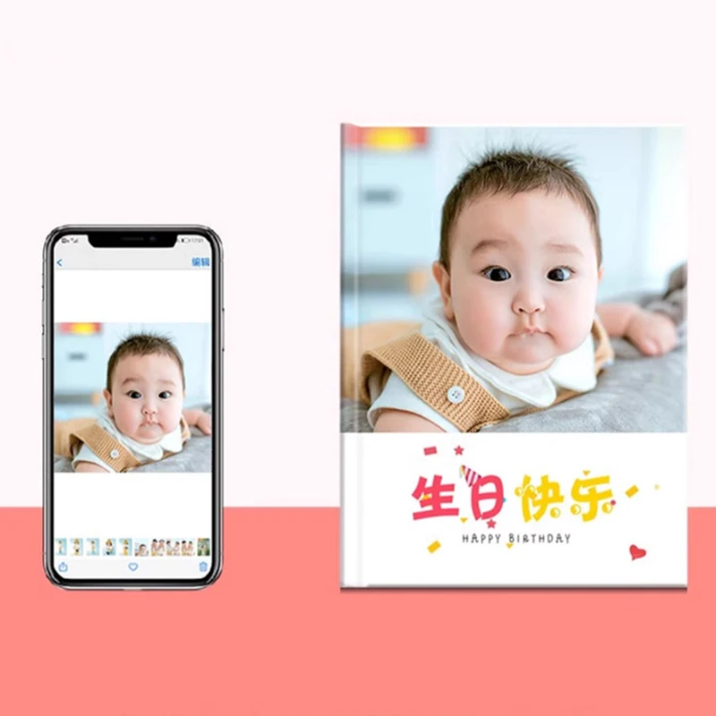 12inch Personalized Baby Memory Book Customize Photobook for Kids Growth Album Kindergarten Graduation Photo Album Hard Pages