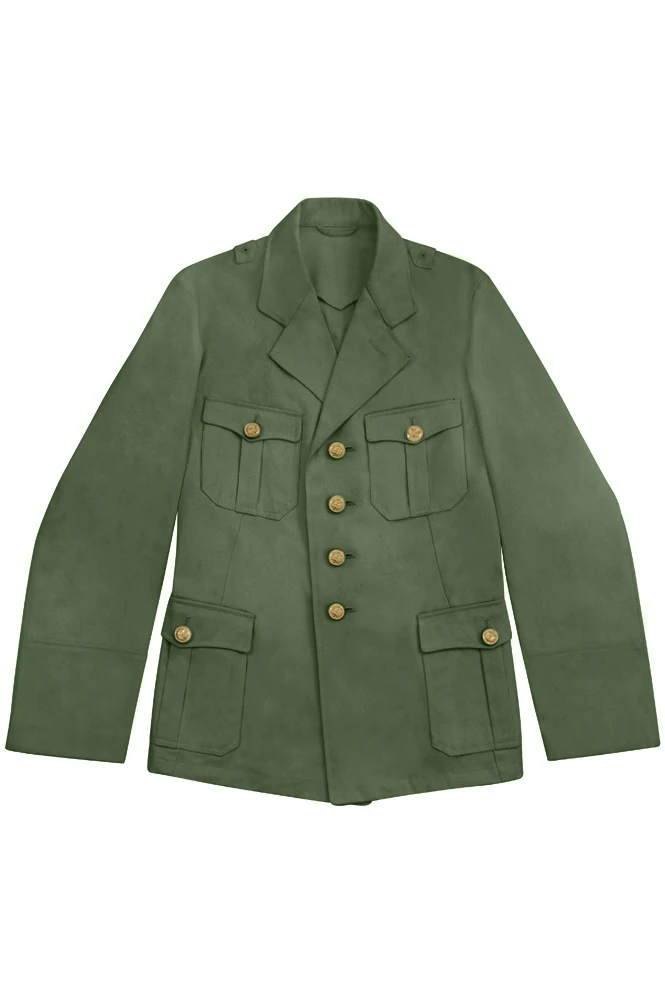 GUTI-001 Wwii Duitse Tropische Kriegsmarine Officer Olive Tuniek