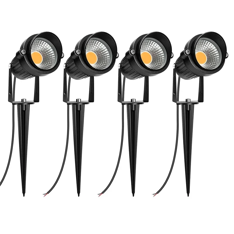 LED Waterproof Outdoor Garden Lawn Lights Spike Bulb 5W/10W/15W Tuinverlichting 220V 110V 12V - Adjustable Solar Powered Garden