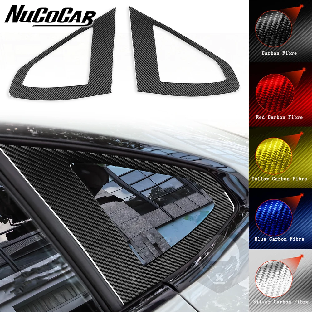 

For BMW 4 Series M4 2021-up Carbon Fiber Rear triangular window Panel Trim Cover Car Exterior Accessories Decorative Stickers