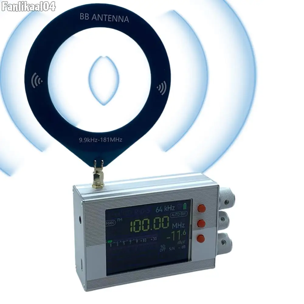 

TEF6686 Portable Shortwave Radios Receiver 3.2inch LCD Digital Stereo Radio with Antenna Built-In Speaker 3000mAh Battery