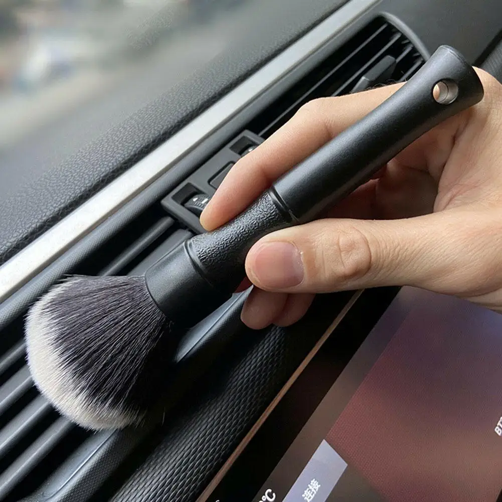 1set Car Motorcycle Interior Detailing Brush Soft Bristle Cleaning Brush Motorcycle Auto Cleaning Tools Detail Dash Duster Brush