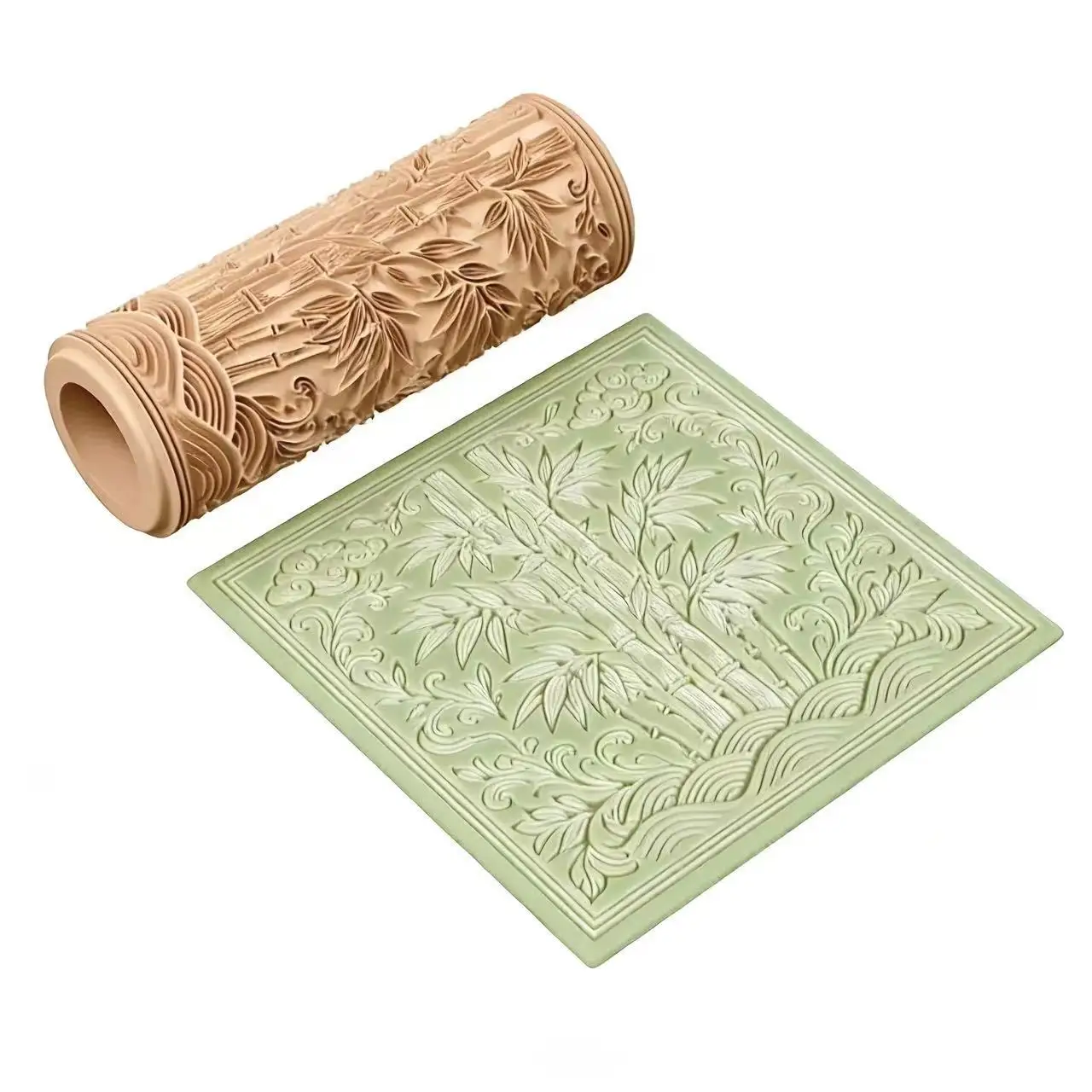 Metallic Polymer Clay Seamless Texture Roller for Plastic Craft Tools for DIY Earrings and Jewelry Making